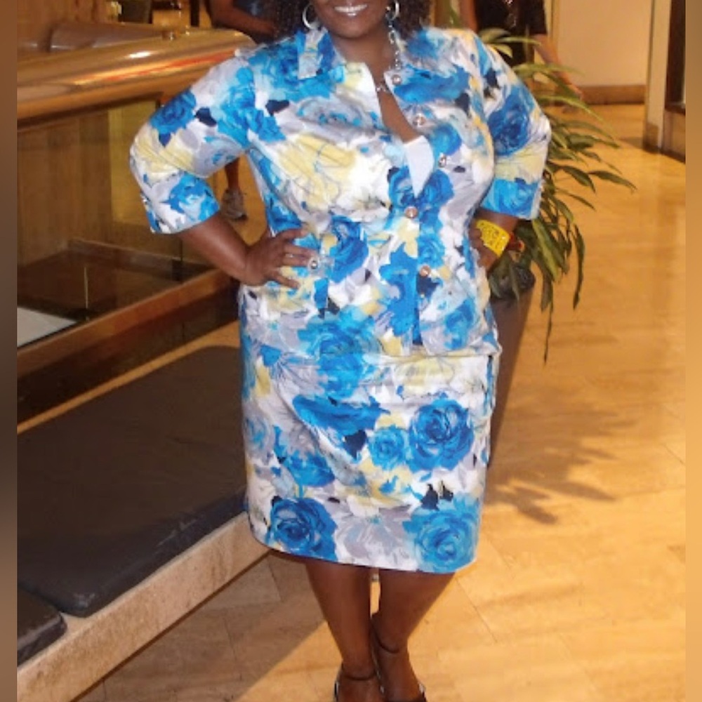 Plus Size Charter Club Floral Skirt (Blazer SOLD)